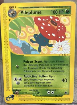 Vileplume Pokemon TCG Expedition Card 43/147 - Image 1