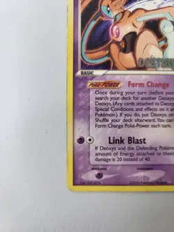 Pokemon EX Deoxys Deoxys Holo Rare 16/107 Basic 70 HP 2005 TCG Card - Image 2