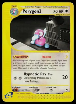 Pokemon Card - Porygon2 Aquapolis 28 Rare - Image 1
