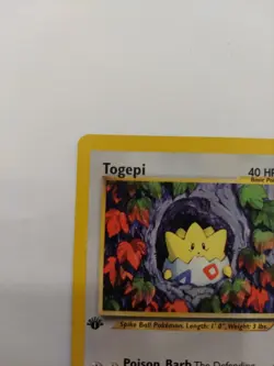 Pokemon TCG Togepi Neo Genesis Unlimited Uncommon Card 51/111 First Edition LP - Image 2