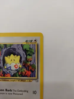 Pokemon TCG Togepi Neo Genesis Unlimited Uncommon Card 51/111 First Edition LP - Image 3