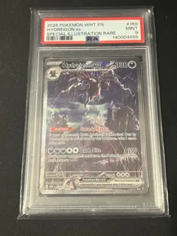 PSA 9 Hydreigon ex 169/086 Sv: White Flare Holo - TCG Pokemon Card - Image 1