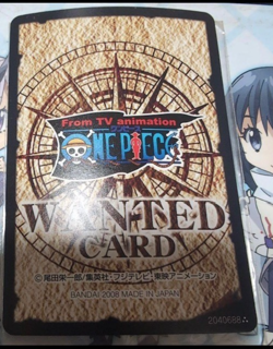 PREORDER Extremely Rare Nico Robin One Piece WANTED Card Promo Holo 2008 Japan - Image 2