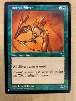 MTG 1x Horned Sliver The List - Tempest Premodern Magic the Gathering Card x1 NM - Image 1