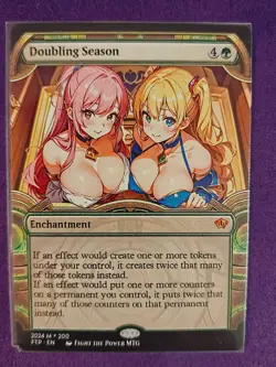 Doubling Season MTG Fan Art Anime Test Card - Image 1