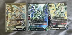 Buddyfight Jackknife Dragon Star Dragon World 3 Card Lot - Image 1