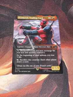 Deadpool Trading Card x1 Mtg Secret Lair Nm Borderless - Image 1