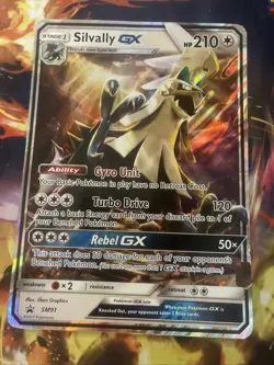 Pokemon TCG Silvally GX SM91 Jumbo Holo Promo Card - HP - Image 1