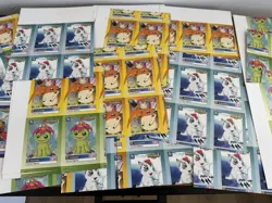 Digimon Promotional Trading Cards (1999) Misprint Sheets Samples Extremely Rare - Image 3