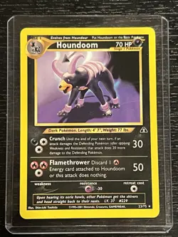 Houndoom 23/75 Neo Discovery Regular Pokemon Card LP - Image 1