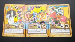 C517 C518 C519 Hyper Battle Luffy Crew Japanese Carddass Bandai One Piece Card - Image 1