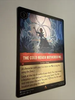 The Cold Never Bothered Me 130/204 Foil Rare Card Lorcana Winterspell - Image 3