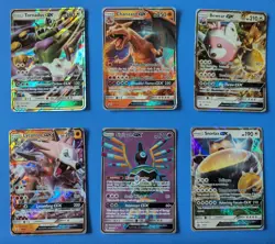Pokemon Lot Of 6 Gx Cards, Includes Full Art And Promos - Image 1