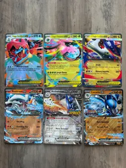 Pokemon Promo Jumbo Card Lot of Six (6) Assorted Near Mint NM Pokemon TCG Cards - Image 1