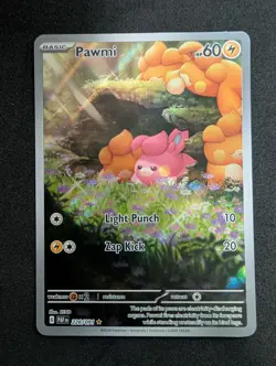 Pawmi 226/091 IR Paldean Fates English Pokemon Card Illustration Rare NM - Image 1