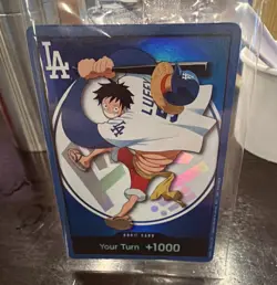 Bandai Namco One Piece CCG DON!! Card Monkey D. Luffy Promo With Hat - Image 2