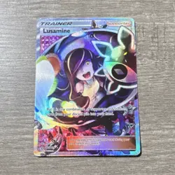 Lusamine 153/156 Full Art Ultra Rare Sun & Moon Ultra Prism Pokemon Card NM - Image 1