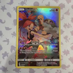Torkoal 237/236 SM Cosmic Eclipse Holo Secret Rare Full Art - Image 1