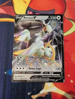 Arceus V 122/172 Holo V Rare Brilliant Stars METAL CARD NM - Image 1