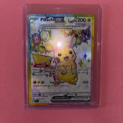 Pokemon Pikachu ex SV05 219/191 Special Illustration Rare Full Art Holo EX Card - Image 1