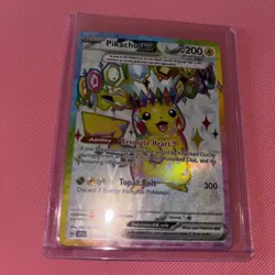 Pokemon Pikachu ex SV05 219/191 Special Illustration Rare Full Art Holo EX Card - Image 2