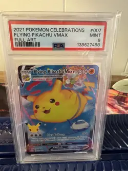 Pokemon TCG Pikachu 005/025 CGC 9 + Flying Pikachu VMAX #007 PSA 9 - Image 4