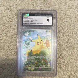 The Pokemon Company 2024 Pikachu 088 Black Star Promo Holo CGC 9 English - Image 1