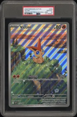 PSA 10 - 2025 Pokemon Collection VICTINI Jumbo Black Star Promo #208 (0587) - Image 1