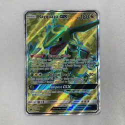 Rayquaza GX Full Art 160/168 Sun & Moon Celestial Storm Ultra Rare Holo English - Image 1