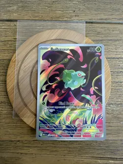 Pokemon Bulbasaur 133/132 Me01 Illustration Rare Full Art Holo 80HP - Image 1