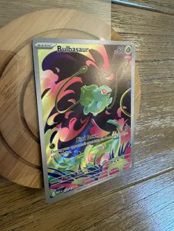 Pokemon Bulbasaur 133/132 Me01 Illustration Rare Full Art Holo 80HP - Image 3