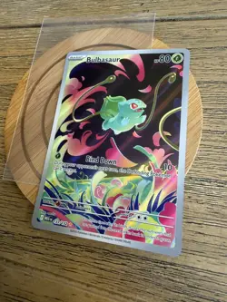 Pokemon Bulbasaur 133/132 Me01 Illustration Rare Full Art Holo 80HP - Image 4