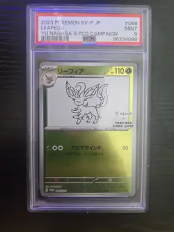 2023 POKEMON JAPANESE SV-P PROMO #068 LEAFEON PSA 9 - Image 1