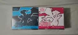 Black Bolt and White Flare POKEMON CENTER ETB Elite Trainer Box SEALED SET - Image 1