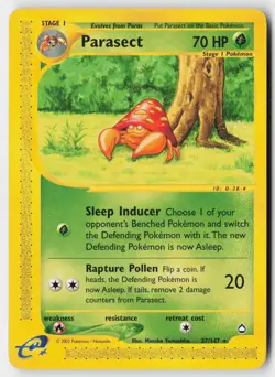 Pokemon Parasect - 27/147 - Rare Aquapolis LP - Image 1
