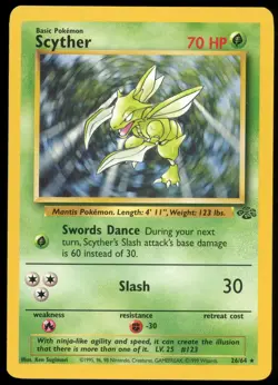Scyther 26/64 - Pokemon Jungle - Rare - MP - Image 1