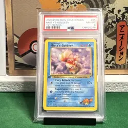 Pokemon TCG PSA 8 Misty's Goldeen Gym Heroes 1st Edition 85/132 2000 English - Image 1