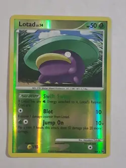 The Pokemon Company Lotad SH4-12 Platinum Reverse Holo Shiny Holo Rare 50 HP - Image 1