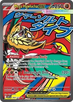Mega Hawlucha ex (#268/217) - Holofoil Ascended Heroes NM Pokemon - Image 1
