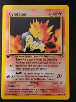 Pokemon TCG Cyndaquil 56 Neo Genesis 1st Edition Mint Near Mint (non-holo) - Image 1