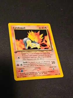 Pokemon TCG Cyndaquil 56 Neo Genesis 1st Edition Mint Near Mint (non-holo) - Image 2
