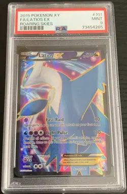 Pokemon TCG 2015 Latios EX Roaring Skies 101/108 Full Art Holo PSA 9 - Image 1