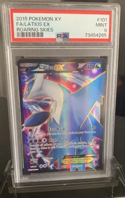 Pokemon TCG 2015 Latios EX Roaring Skies 101/108 Full Art Holo PSA 9 - Image 3