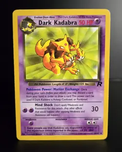 Pokemon TCG - DARK KADABRA - 39/82 - UNLIMITED - TEAM ROCKET (2000) - WOTC - LP - Image 1