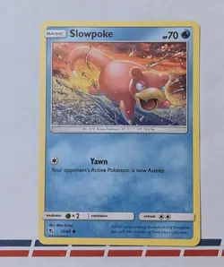 Pokemon TCG Slowpoke Hidden Fates 12/68 Regular Common-NM - Image 1