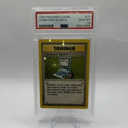 1999 Pokemon Base Set Computer Search 71/102 Rare Regular English PSA 10 - Image 2
