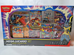 Pokemon TCG Mega Lucario ex Premium Figure Collection Box Factory Sealed - Image 1