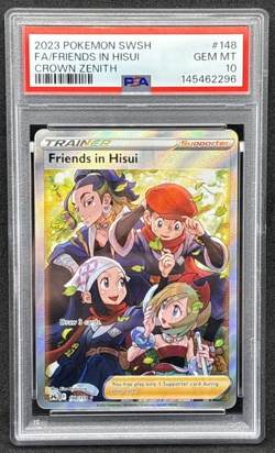 2023 Pokemon - Crown Zenith - Friends In Hisui - Full Art - 148 - PSA 10 - Image 1