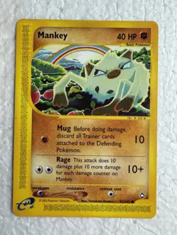 Pokemon Aquapolis Mankey 92/147 NM/LP - Image 1