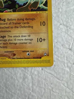 Pokemon Aquapolis Mankey 92/147 NM/LP - Image 4